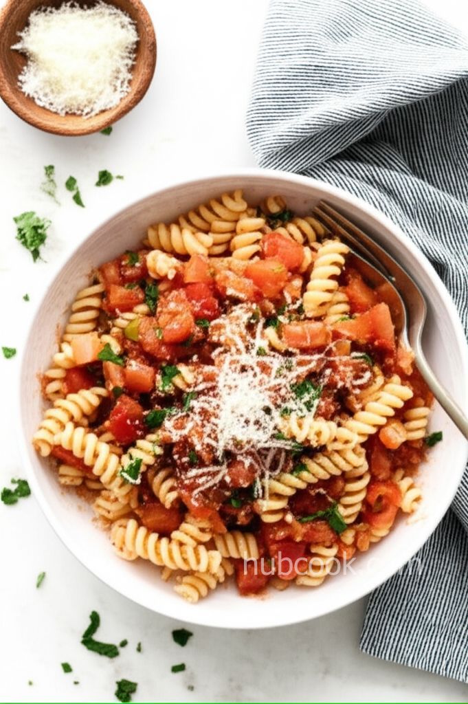 Light Southwestern Tomato Pasta