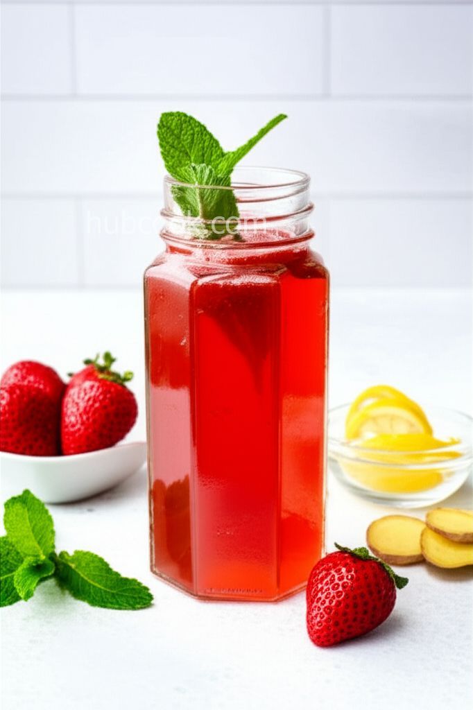 Strawberry, Ginger, and Mint Sekanjabin