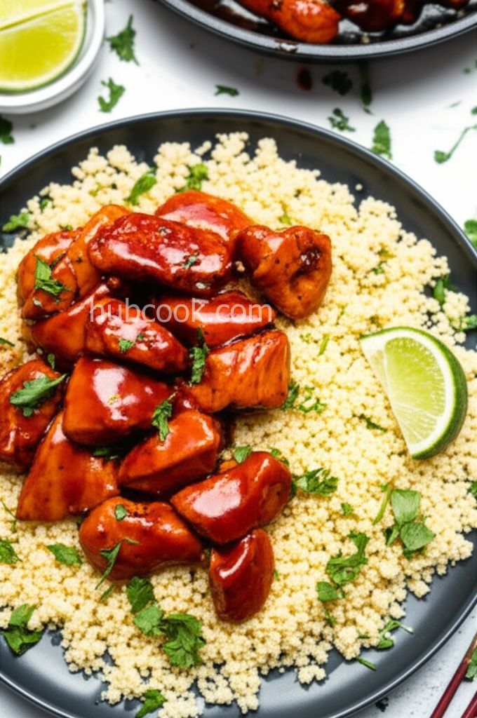 Sweet Chili Lime Chicken with Cilantro Couscous