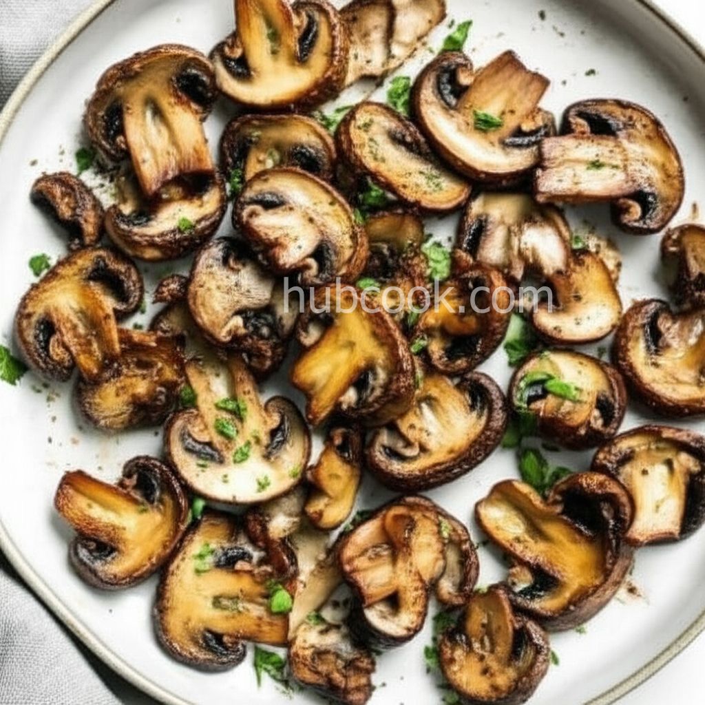 Air Fryer Lemon-Thyme Mushrooms