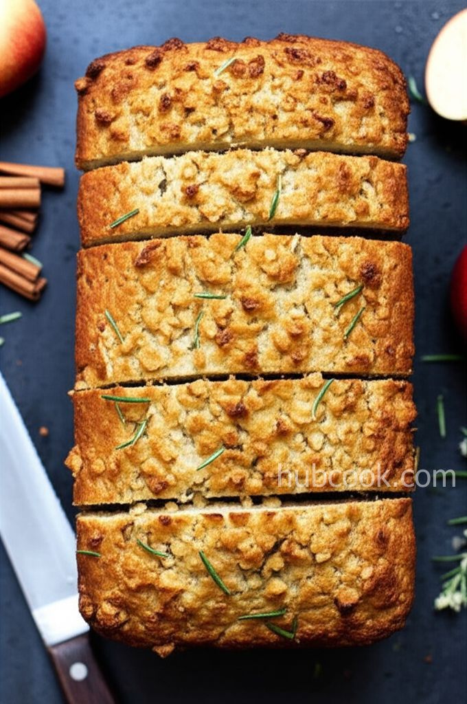 Apple, Cheddar, and Rosemary Beer Bread