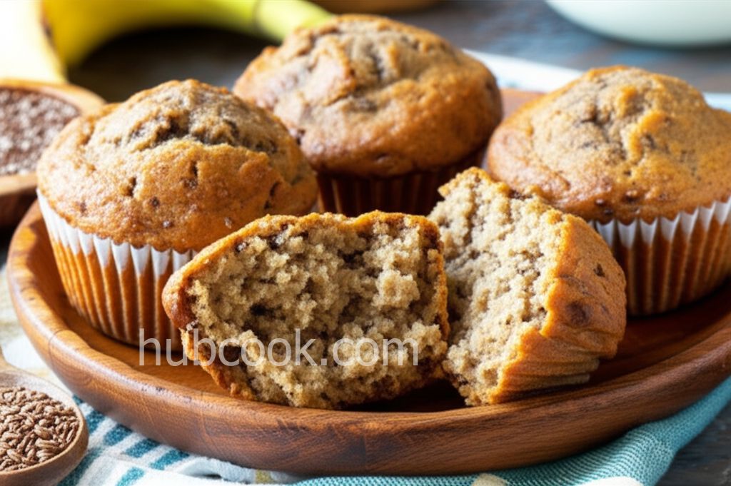 Banana and Flax Seed Muffins