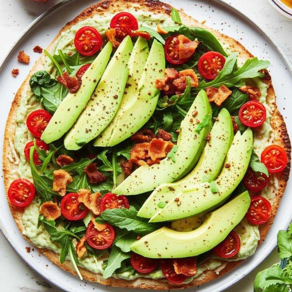 BLAT Pizza with Basil Mayo