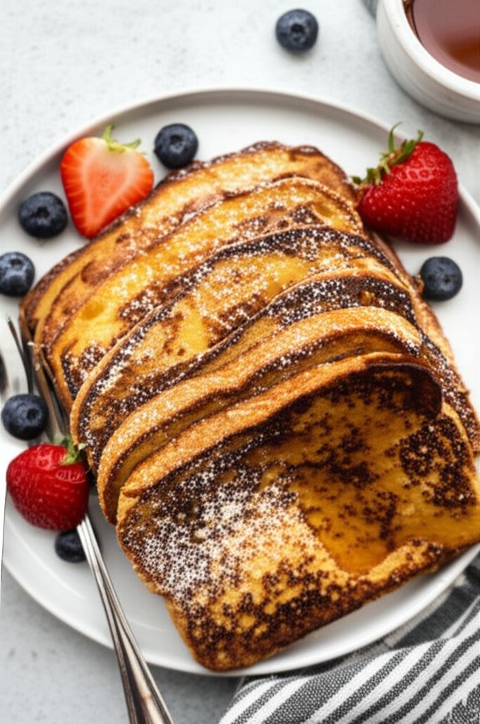 Buttermilk French Toast with Maple Syrup