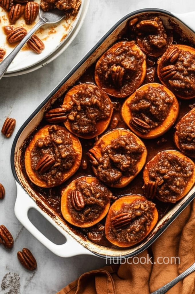 Candied Sweet Potatoes with Pecans