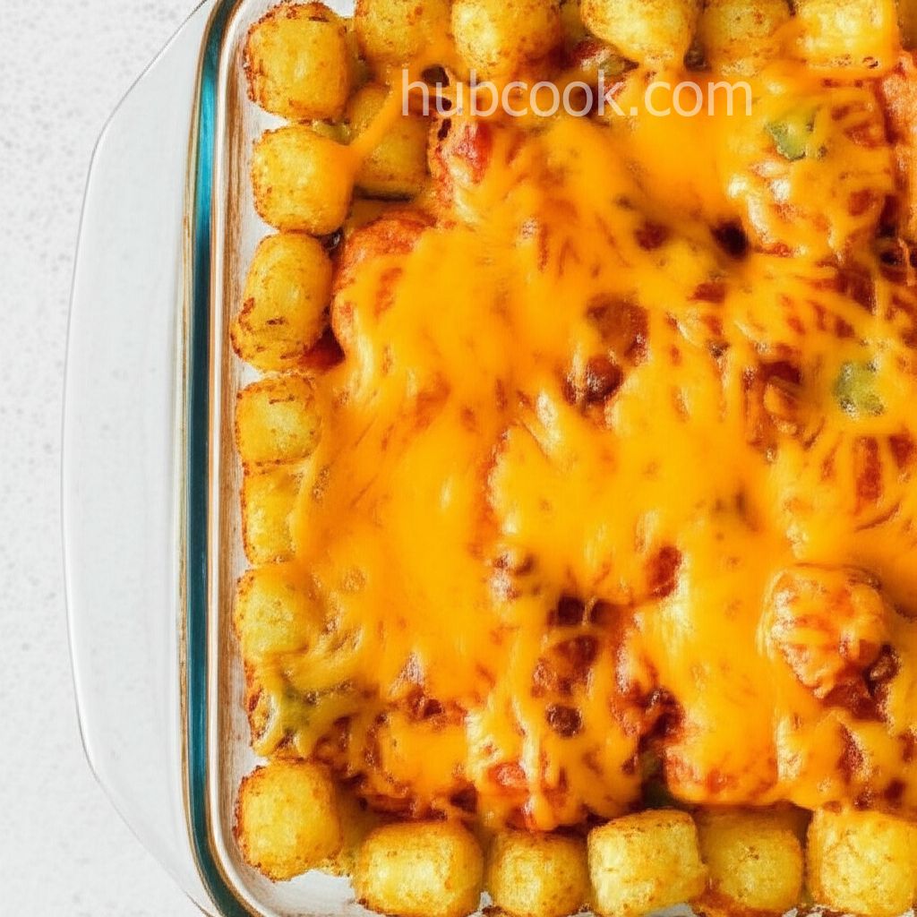 Cheesy Taco Potato Puff Casserole