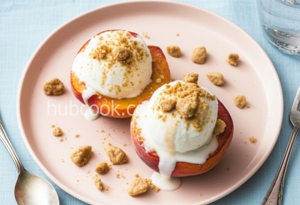 Grilled Peaches with Gingersnaps