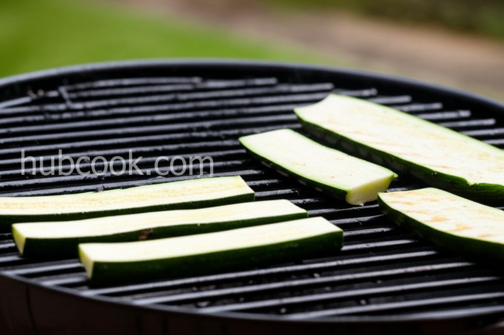 Grilled Zucchini Pizza