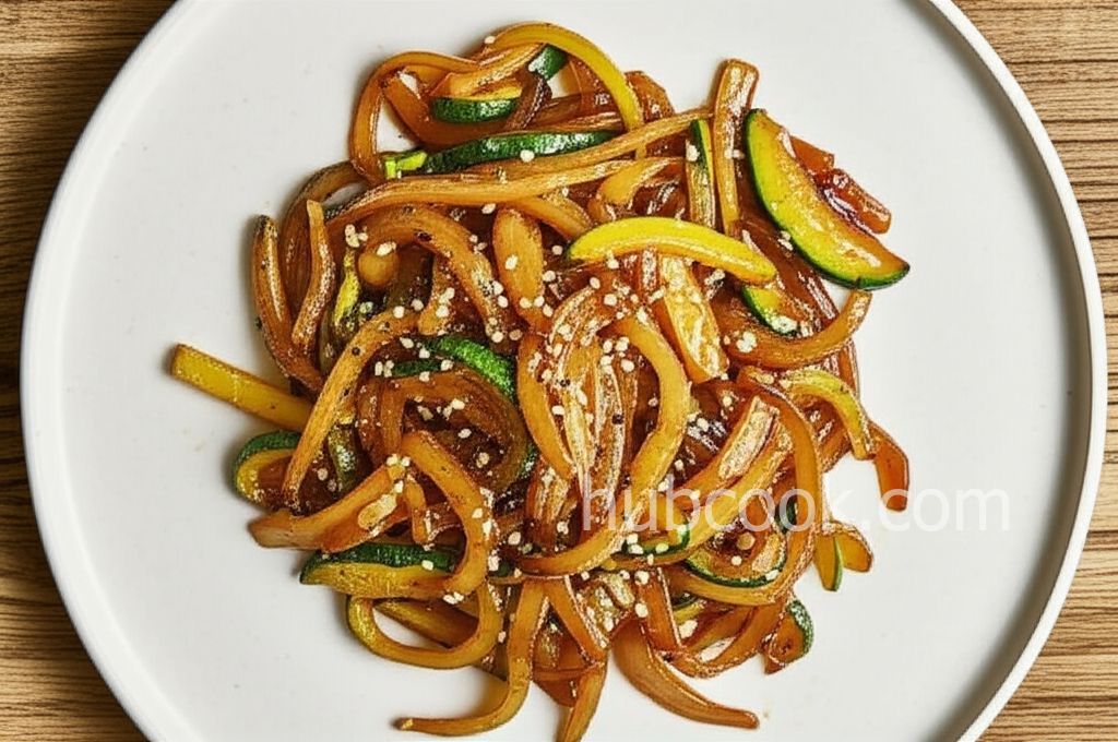 Japanese Zucchini and Onions