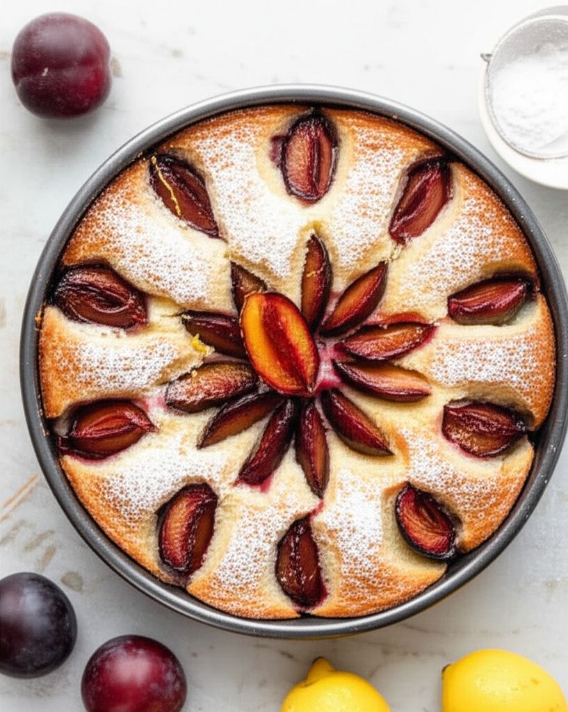 Lemon Plum Cake