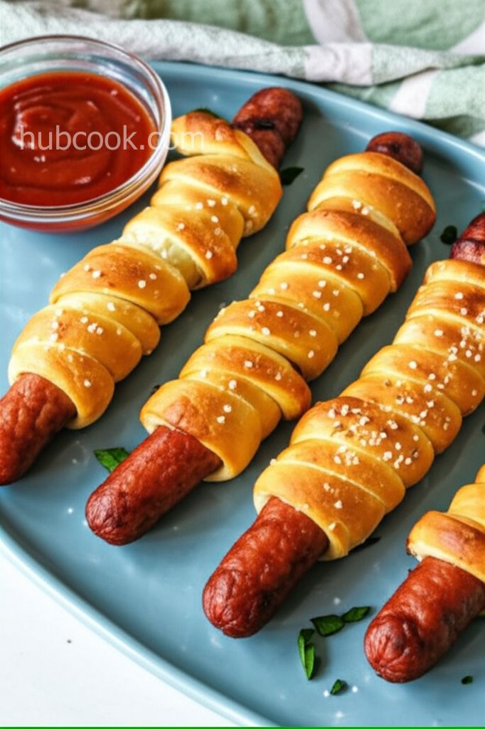 Pretzel Bratwurst Bites