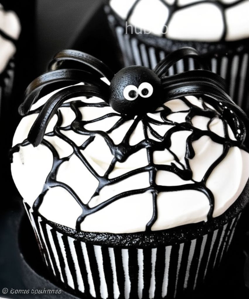 Spiced Spider Cupcakes