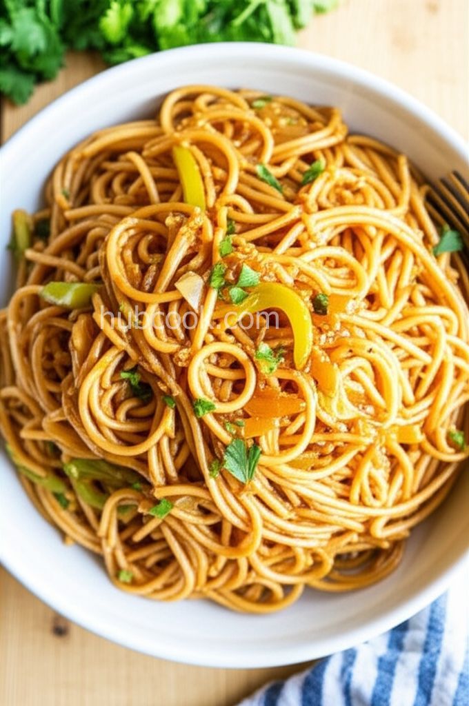 Sweet and Savory Garlic Noodles