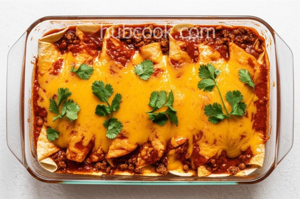 Tex-Mex Beef and Cheese Enchiladas