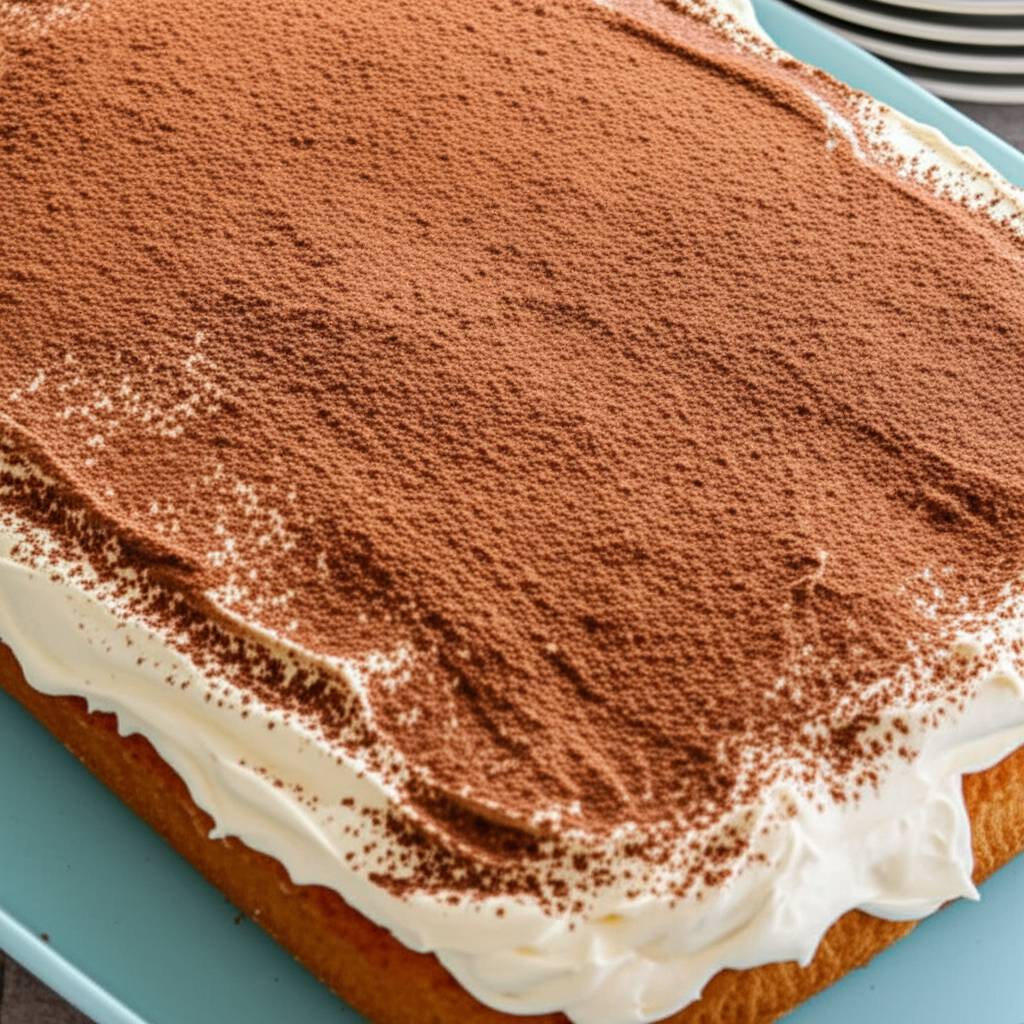 Tiramisu Poke Cake