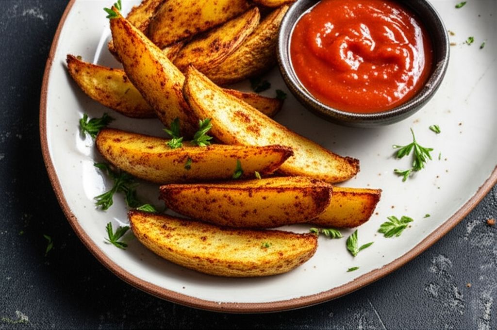 Air Fryer Spanish Potato Wedges