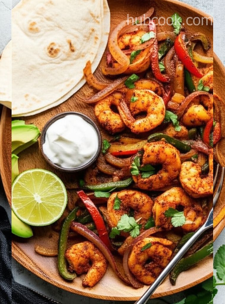 Air-Fried Shrimp Fajitas