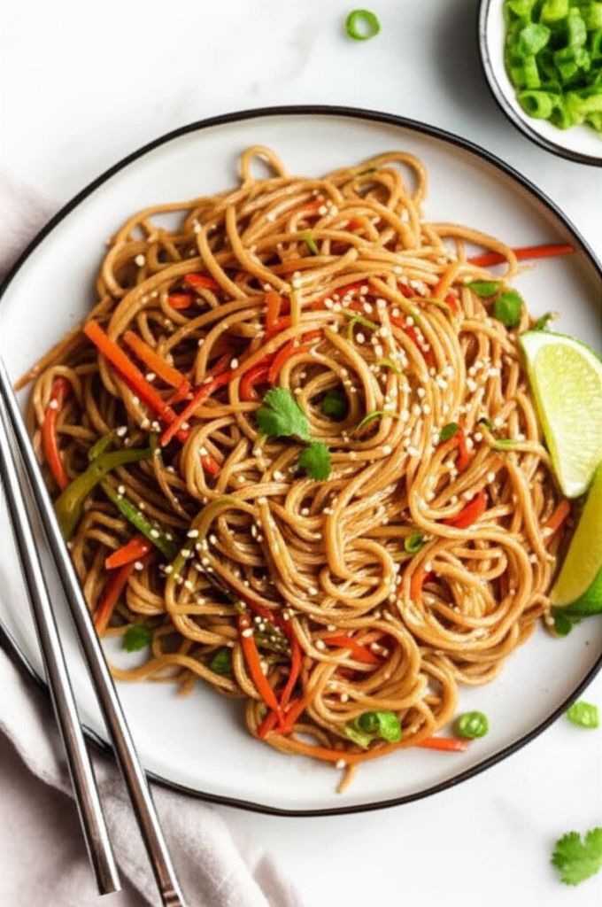 Amazing Peanut Soba Noodles