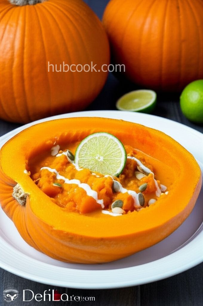 Baked Pumpkin, Sweet Potato, and Coconut Milk Soup