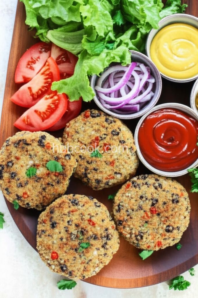 Barley Black Bean Burgers