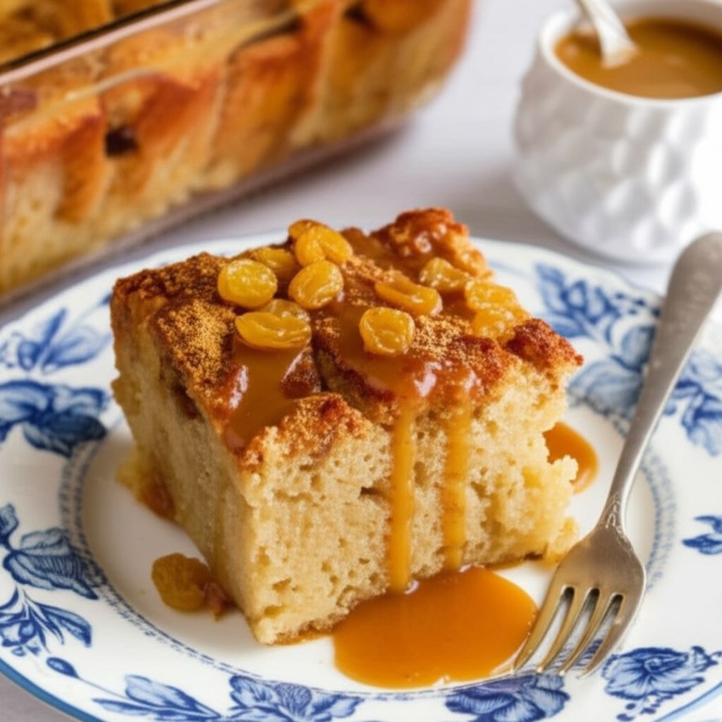 Best Bread Pudding with Whiskey Sauce