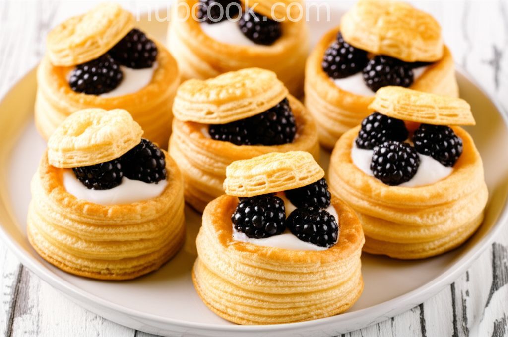 Blackberry Puff Pastry Tarts