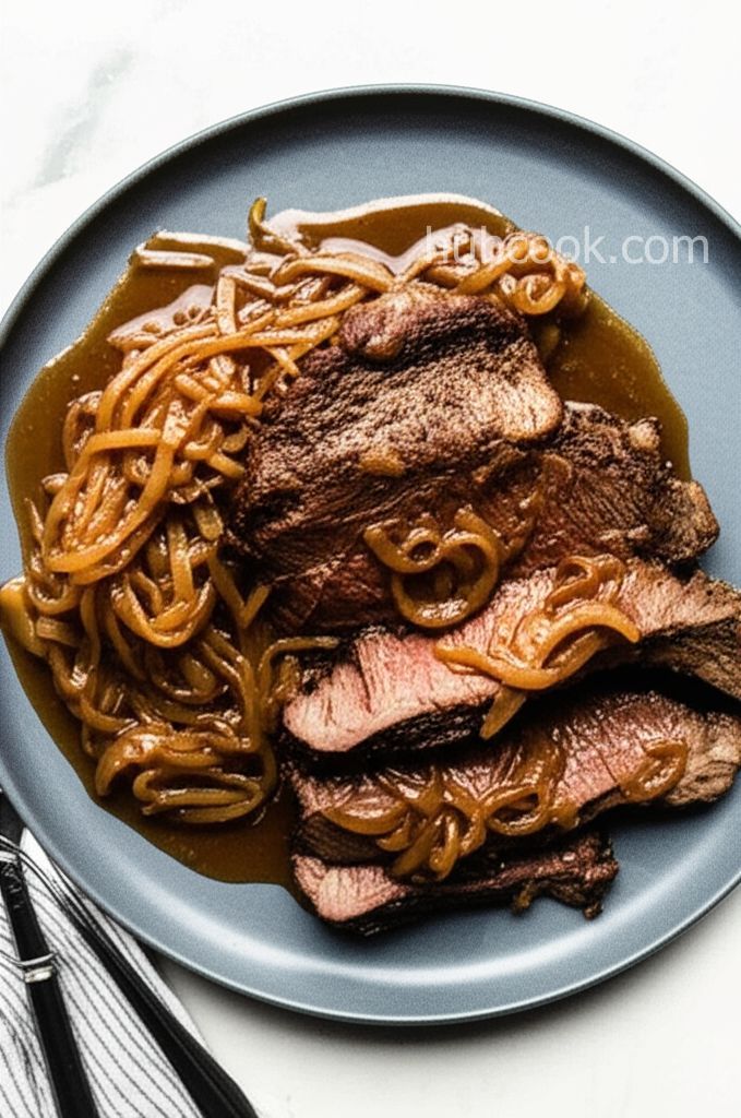 Bottom Round Roast with Onion Gravy