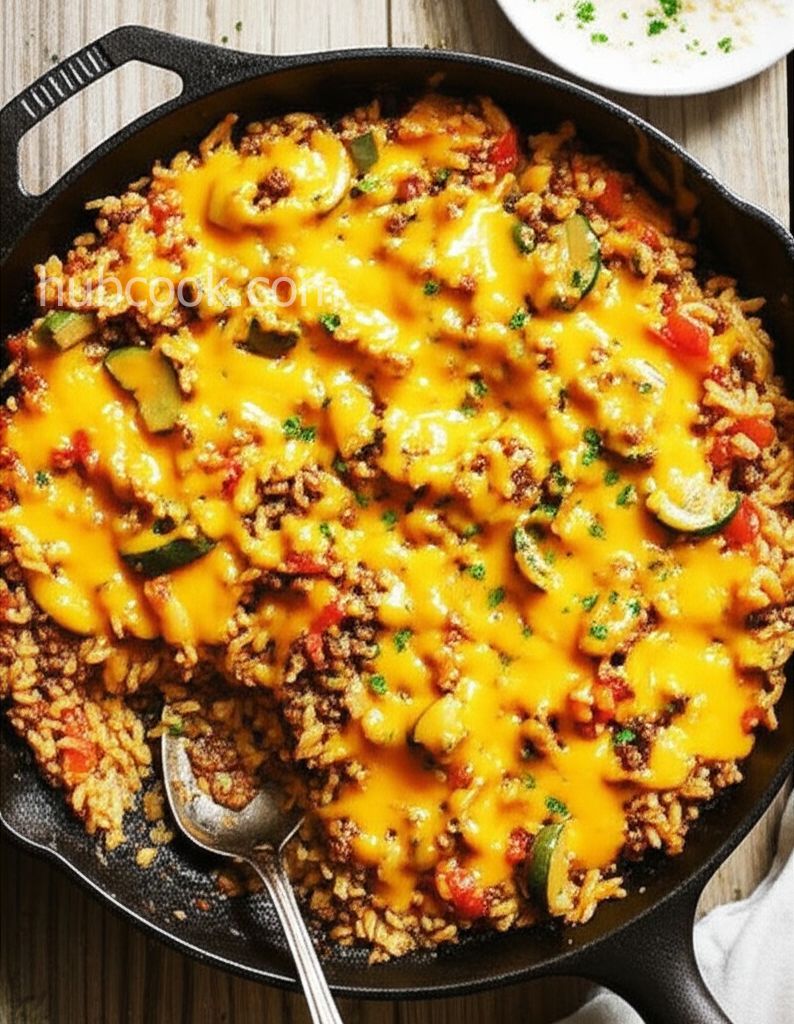 Cheeseburger Rice Skillet