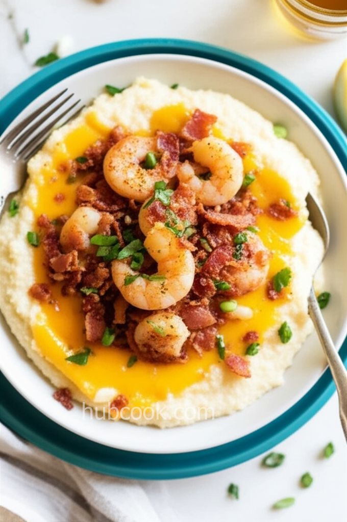 Cheesy Shrimp and Grits