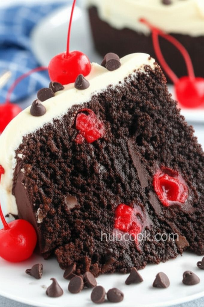 Chocolate Cherry Chip Cake