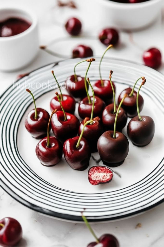 Chocolate Dipped Bing Cherries