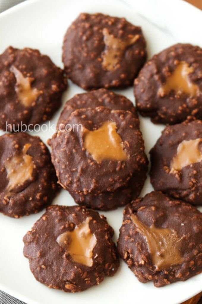 Chocolate - Peanut Butter No Bake Cookies