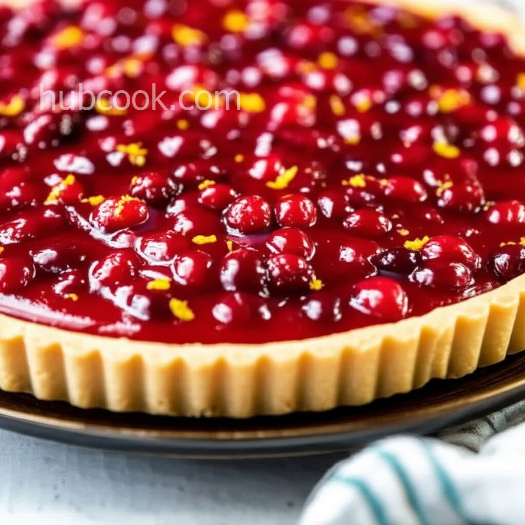 Cranberry-Orange Curd Tart