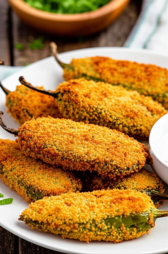 Crunchy Air-Fried Jalapeño Slices