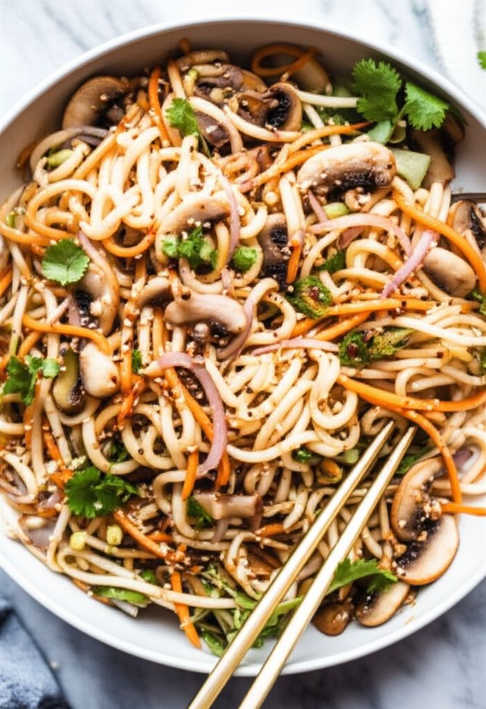 Easy Spicy Udon Cold Salad