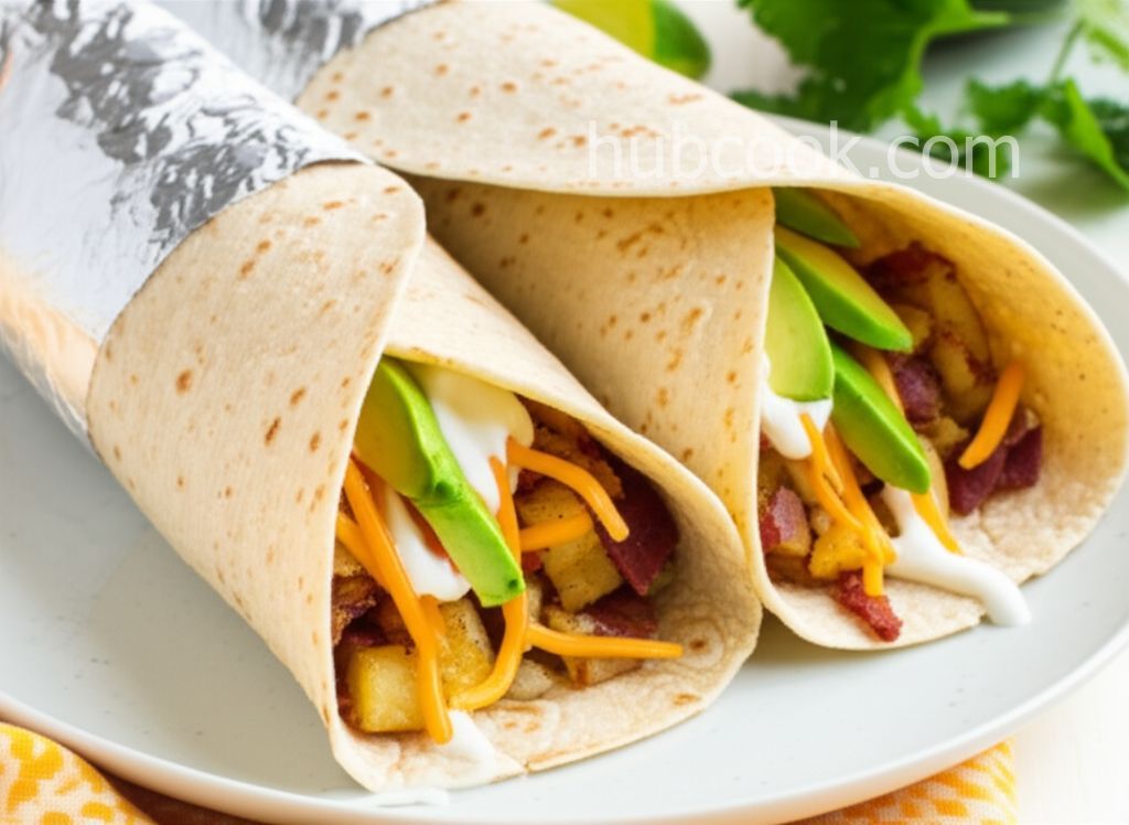 Flannery's Bacon Avocado Burritos