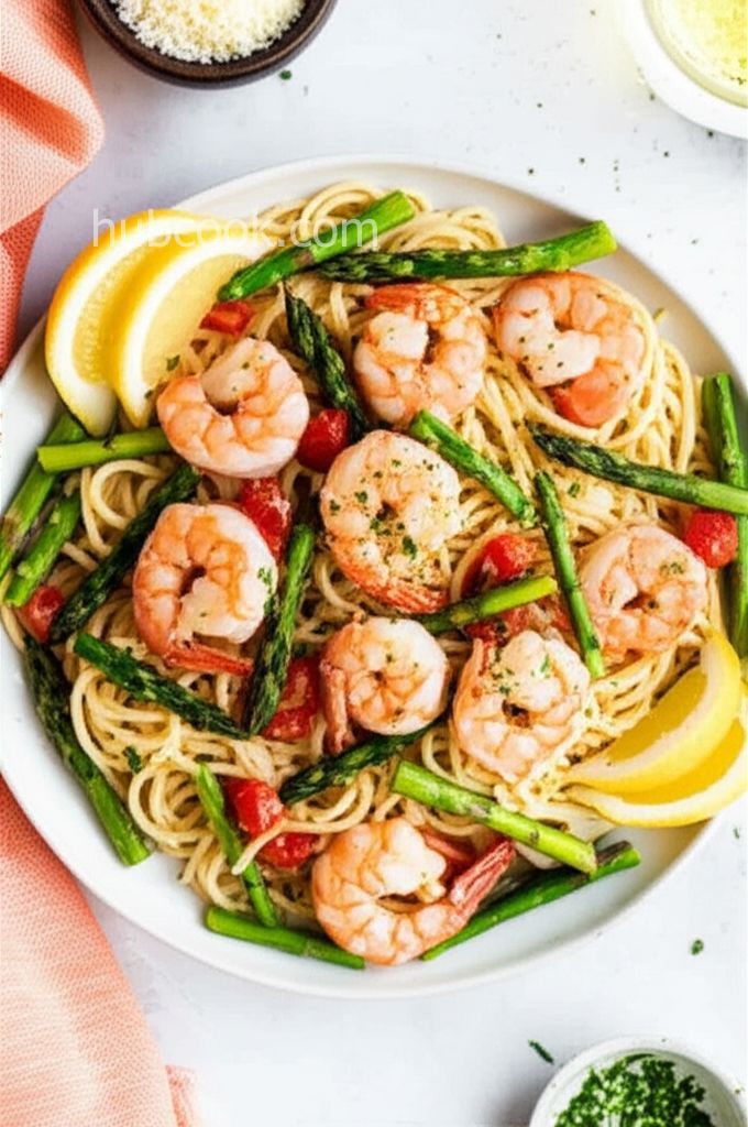 Garlic Angel Hair Shrimp