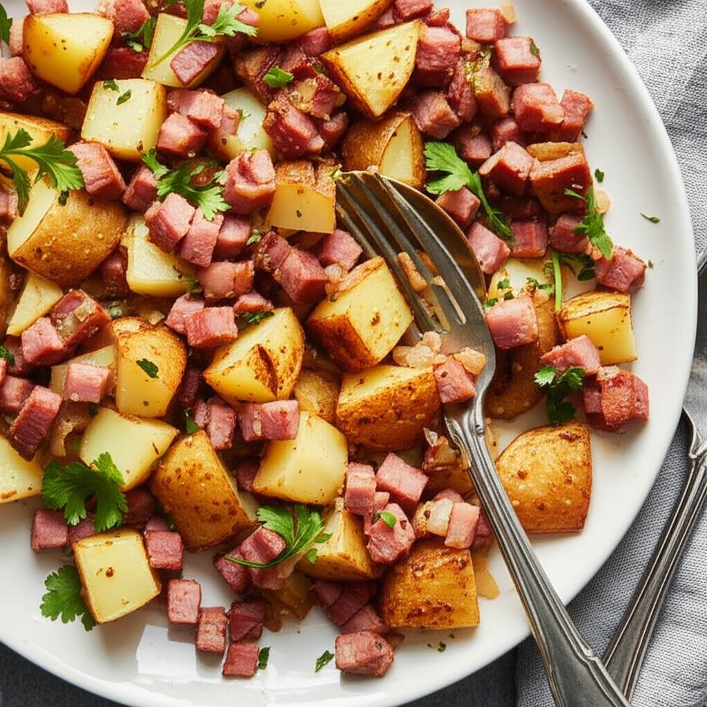 Ham Hash With Sweet Potatoes & Thyme
