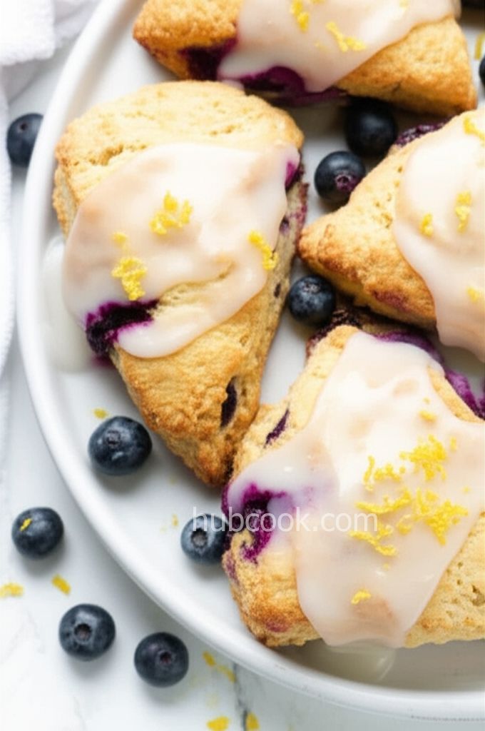 Huckleberry-Lemon Scones