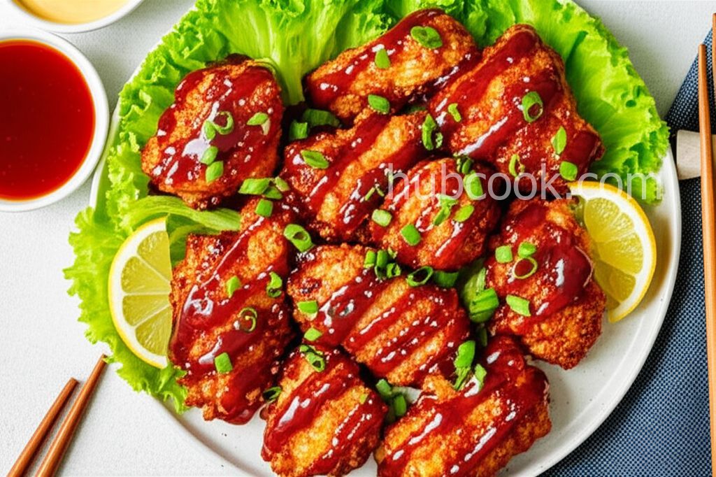 Karaage (Japanese Fried Chicken) with Honey Mayoster Sauce