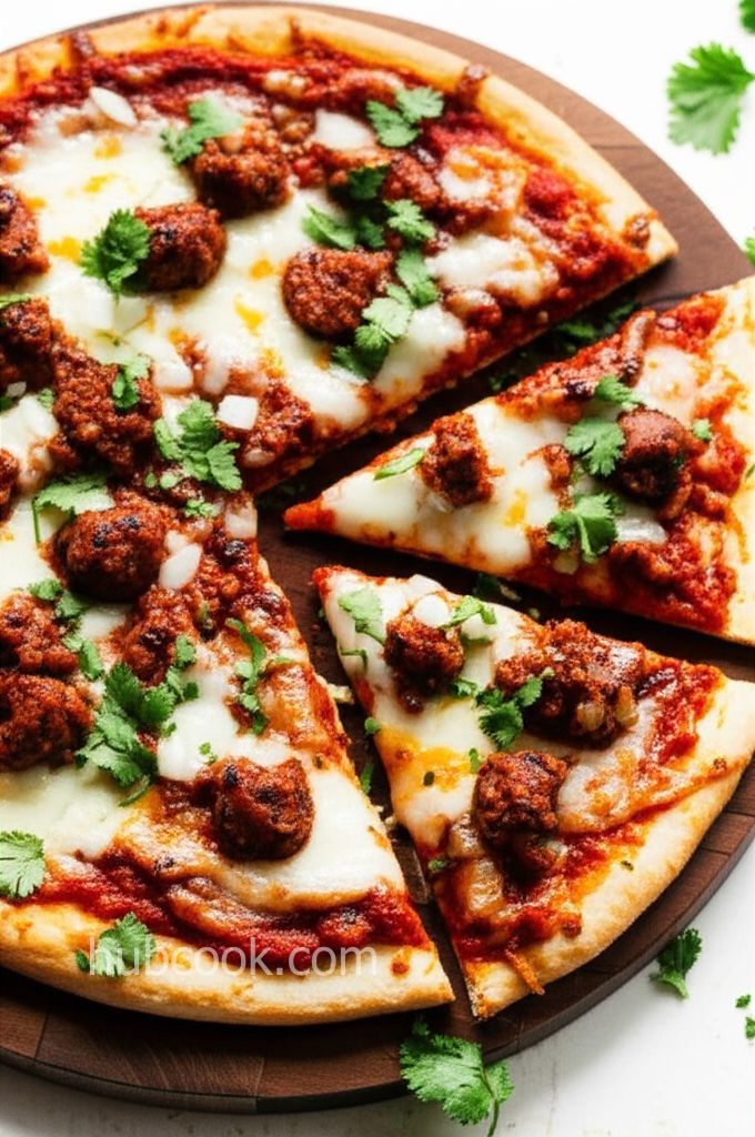 Keto Fathead Pizza with Chorizo and Salsa