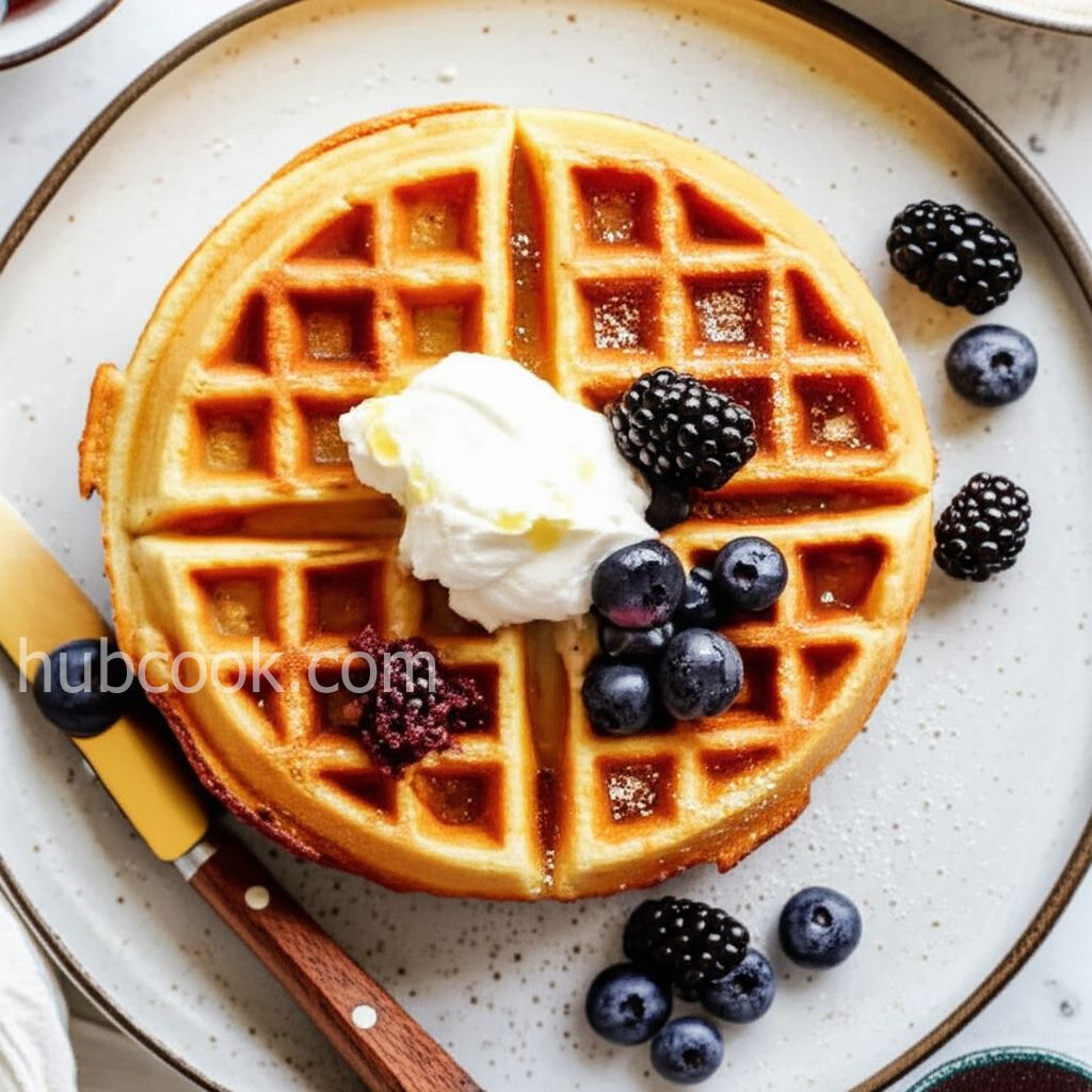 Lemon-Ricotta Cornmeal Waffles