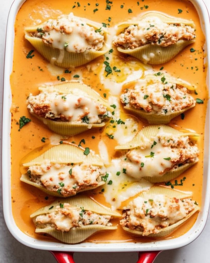 Lobster Stuffed Pasta Shells For Two