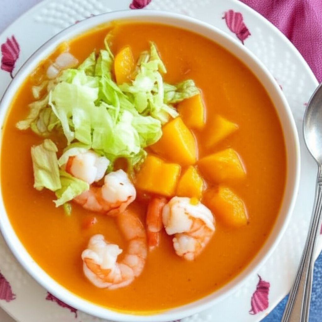 Mad's Peach-Curry Soup
