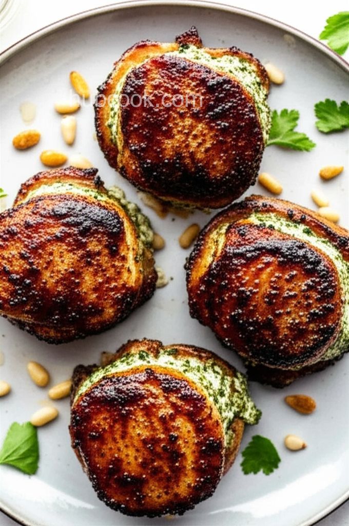 Pesto Stuffed Pork Chops