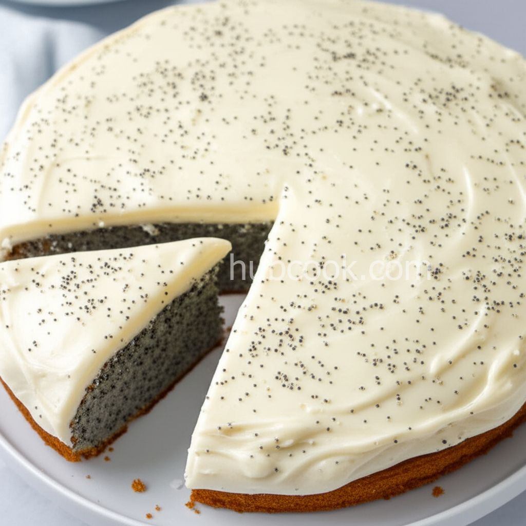 Poppy Seed Cake with Lemon Ermine Frosting