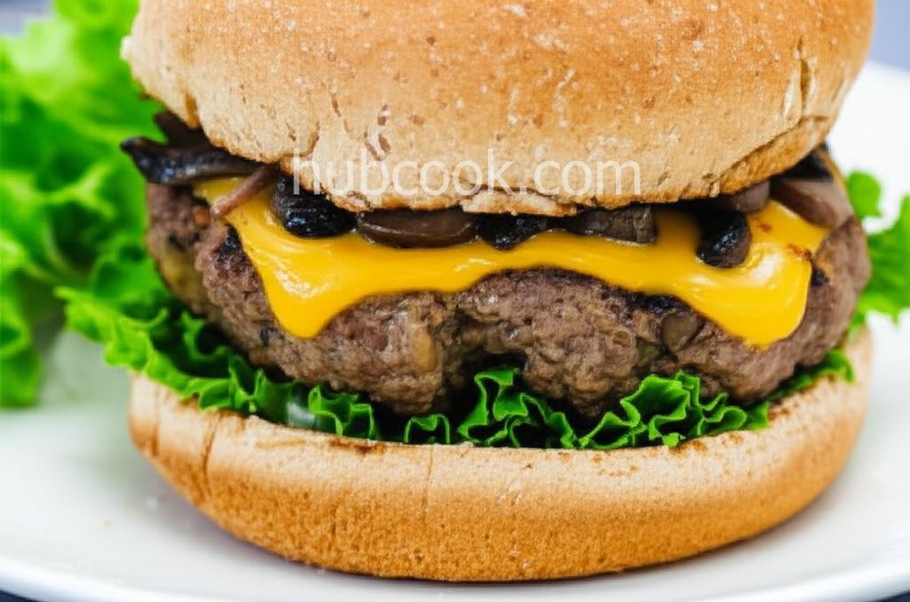 Portobello Bison Burgers