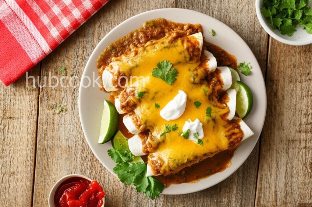 Potato and Bean Enchiladas