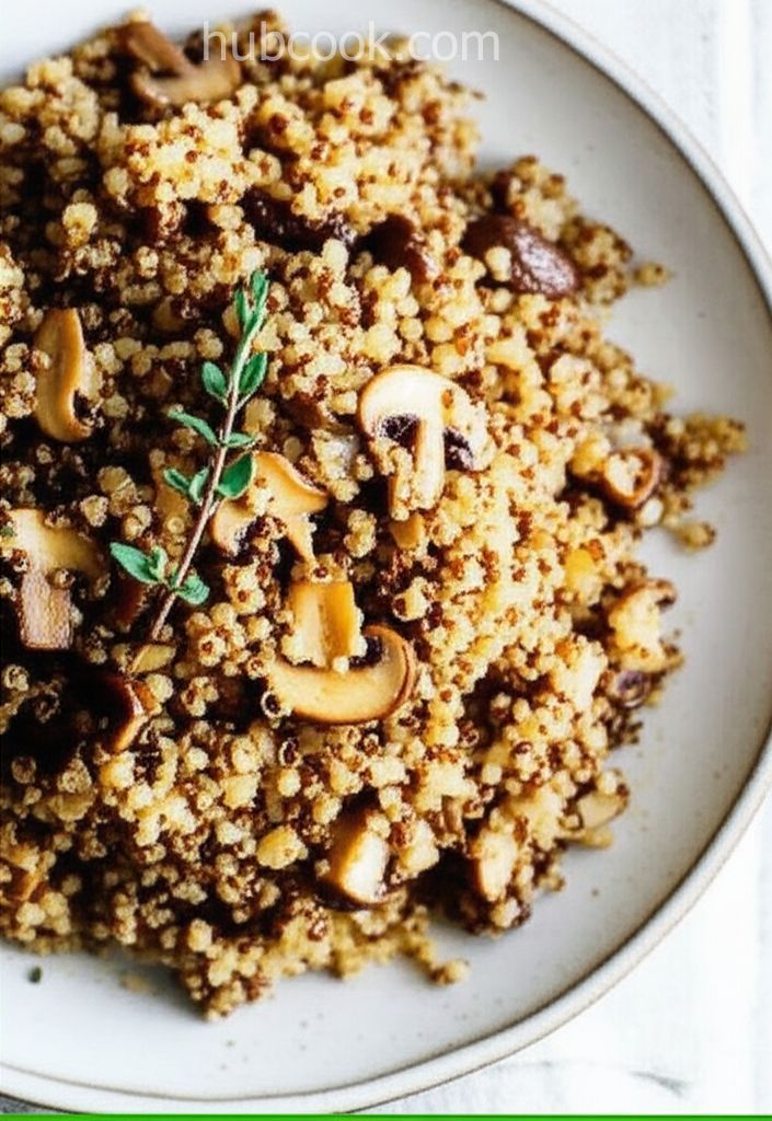 Quinoa Pilaf With Mushrooms