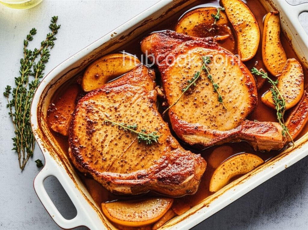 Sherry Apple Pork Chops